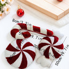 Polarowa Świąteczna Poszewka Haftowana z Motywem Bożonarodzeniowym