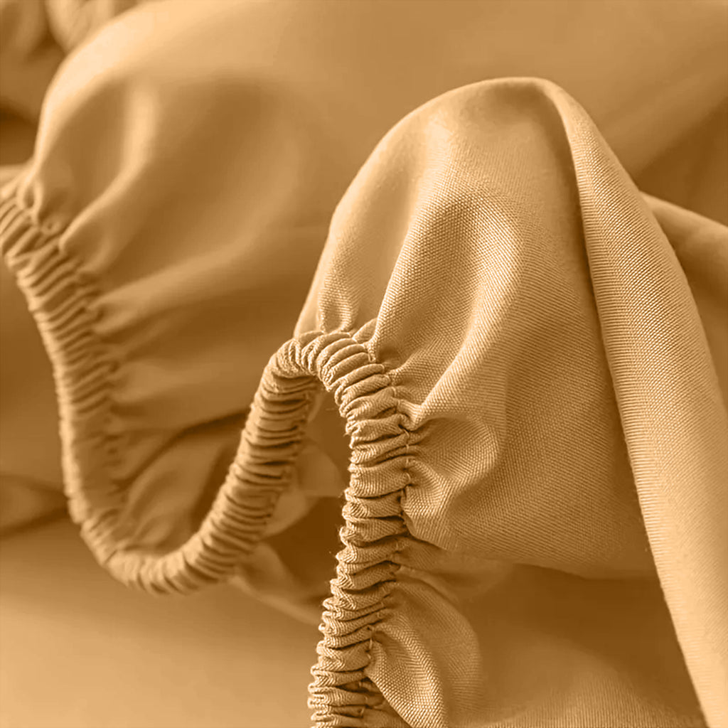 Fitted Sheet with Deep Corners Soft Wrinkle-Resistant