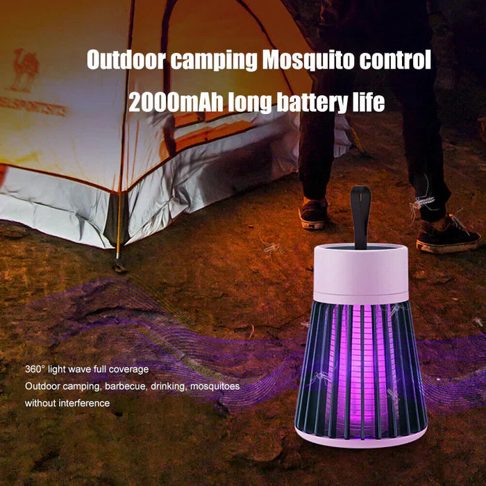 Trappola Elettrica Portatile per Insetti con Luce UV Mosquito Killer