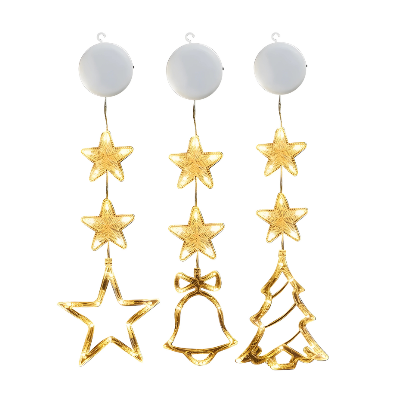 Świąteczne lampki LED do okien – świąteczne, świecące dekoracje