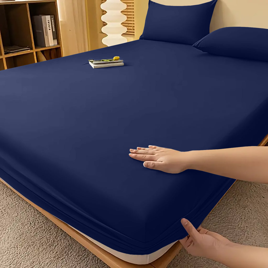 Fitted Sheet with Deep Corners Soft Wrinkle-Resistant