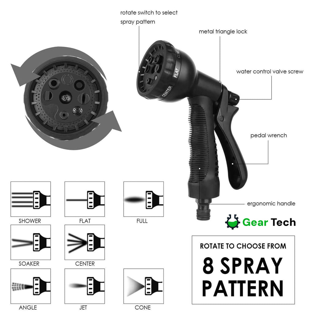 Potężny rozciągliwy wąż ogrodowy 30m do użytku zewnętrznego