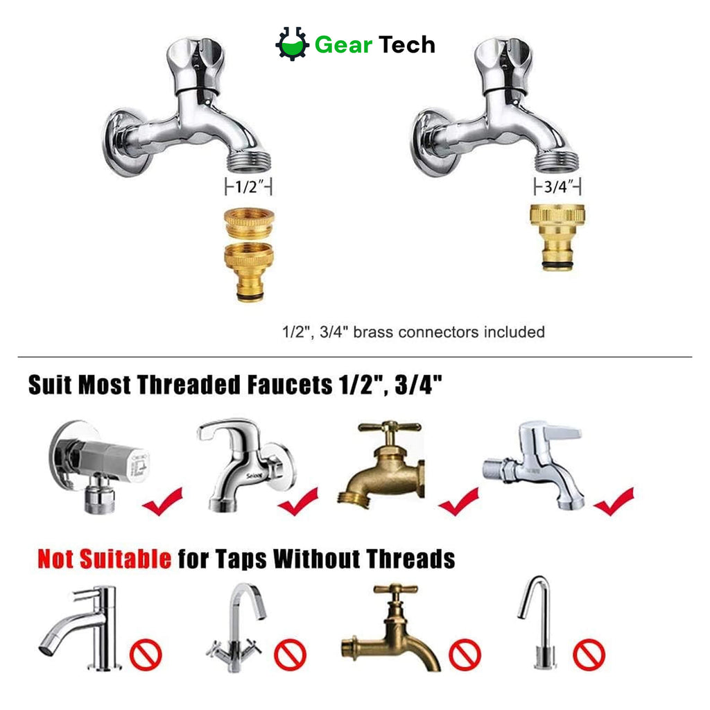 Potężny rozciągliwy wąż ogrodowy 30m do użytku zewnętrznego