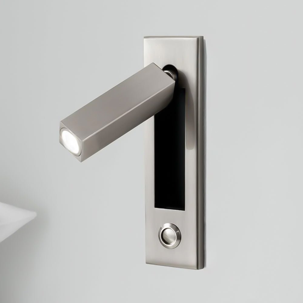 Lampada da notte regolabile da parete con interruttore nascosto
