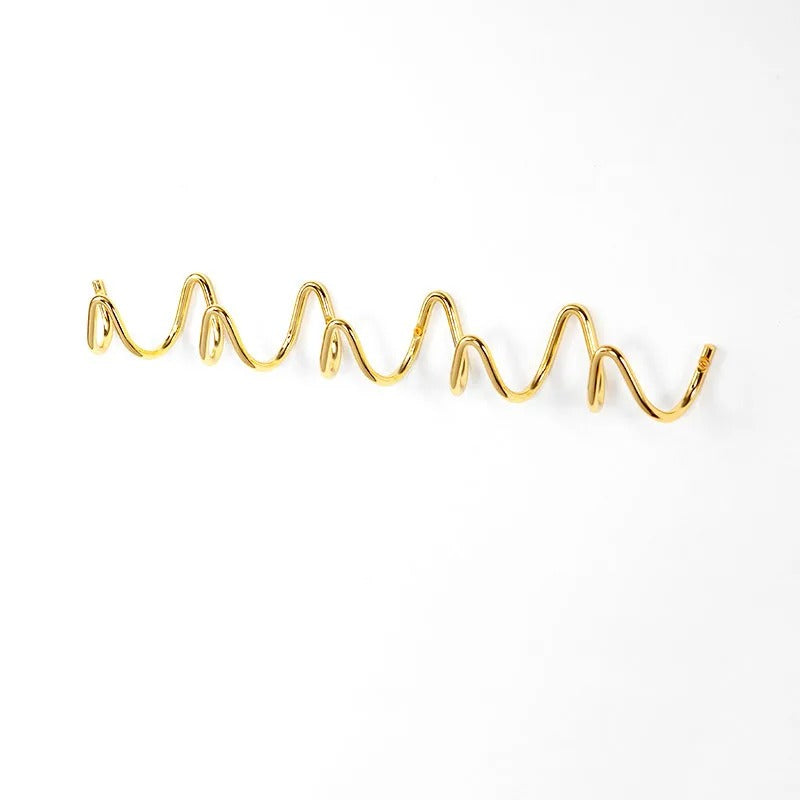 Współczesny Wieszak Ścienny Fala Oceanu