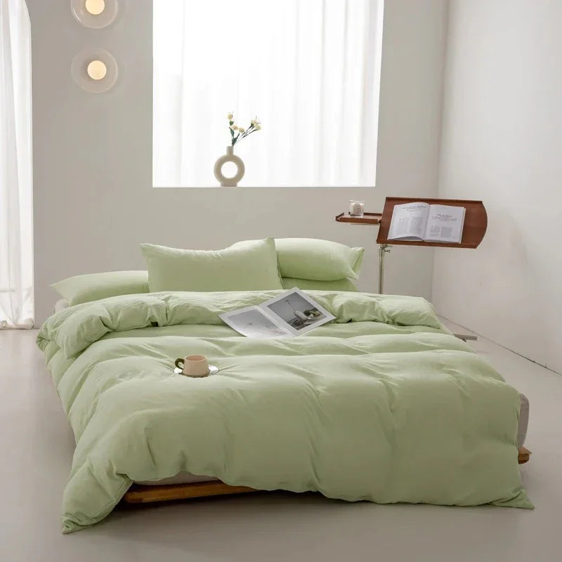 Set elegante di trapunta e federe