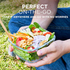 Nowoczesny zestaw szklanych pojemników na żywność – Idealny do przygotowywania posiłków