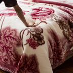 Couette douillette à deux couches, couverture moelleuse pour l’hiver