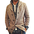 Giacca smart casual da uomo stile cardigan con colletto classico