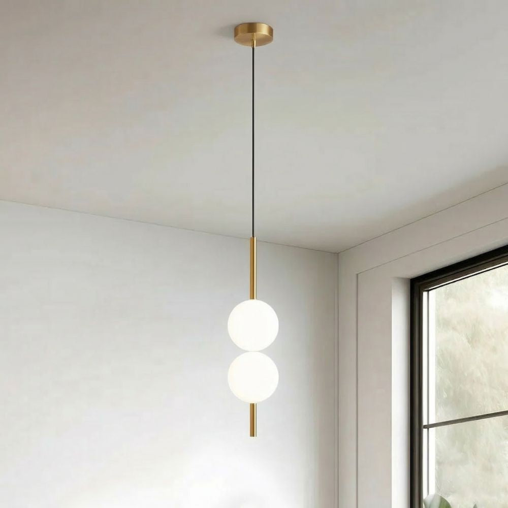 Lampada a sospensione LED da soffitto minimalista in stile scandinavo con lunghezza regolabile