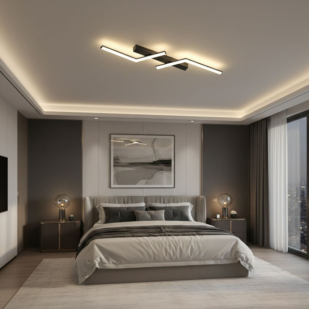 Luminaire de plafond LED moderne et fin – luminaire linéaire