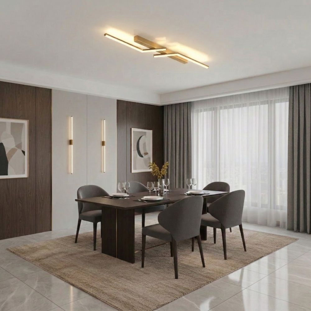 Luminaire de plafond LED moderne et fin – luminaire linéaire