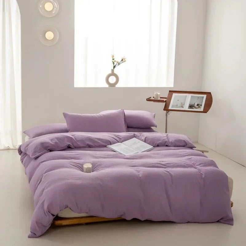 Set elegante di copripiumino e federe