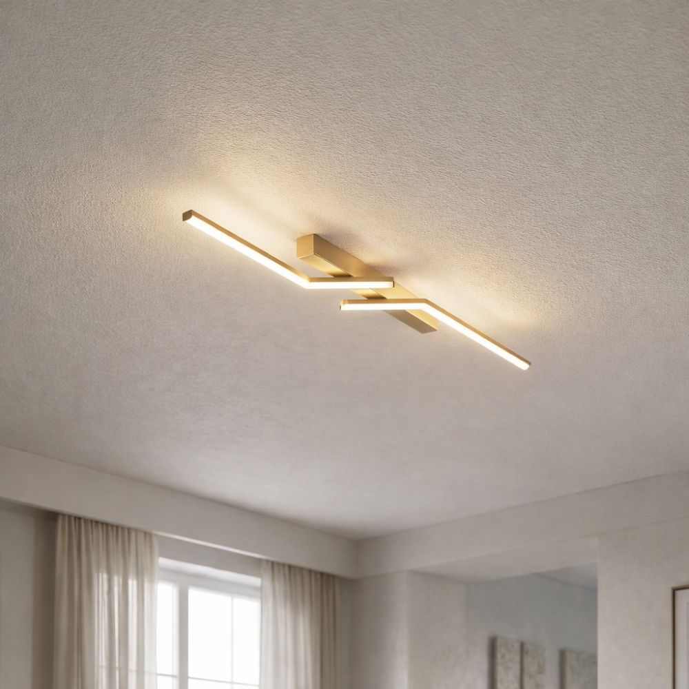 Modern, slim LED ceiling fixture – linear lighting fixture