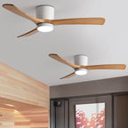 Lampa sufitowa w stylu nordyckim z wentylatorem Lampa sufitowa LED z pilotem