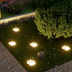 Lampe de jardin chaude en fausse fourrure imperméable solaire