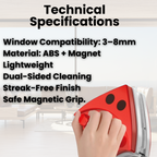 Magnetic double-sided window cleaner – ideal for hard-to-reach windows