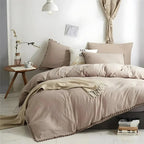 Minimalist Nordic Pom-Pom Bedding Set Quilt