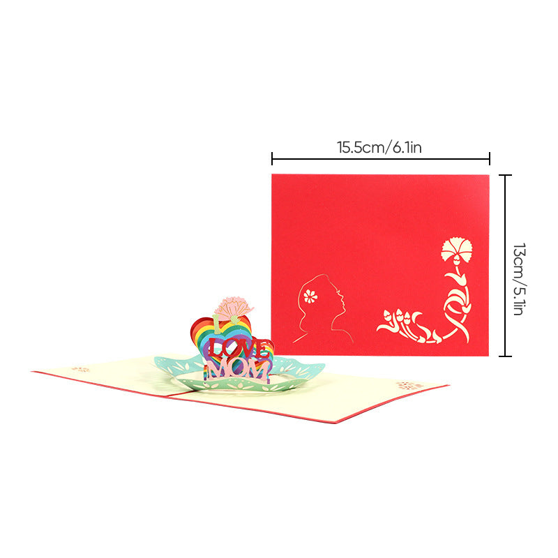 Beautiful 3D pop-up card Mother's Day gift