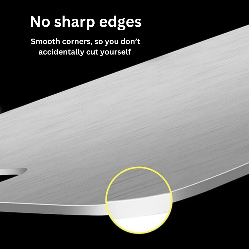 Safe Durable Non-Porous Titanium Cutting Board for Kitchen Use