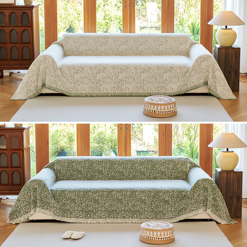 Copriletto reversibile in stile bohemien elegante per interni moderni e rustici