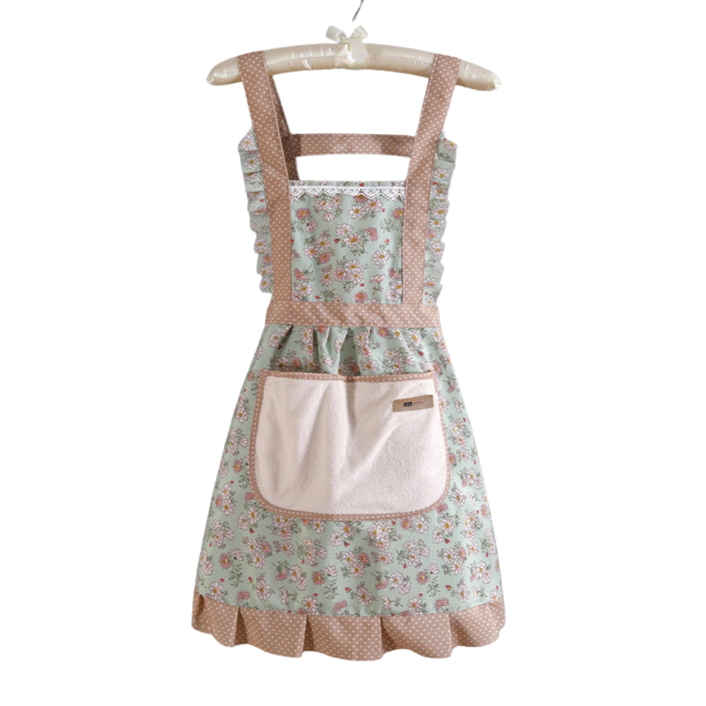 Modern floral everyday use kitchen apron