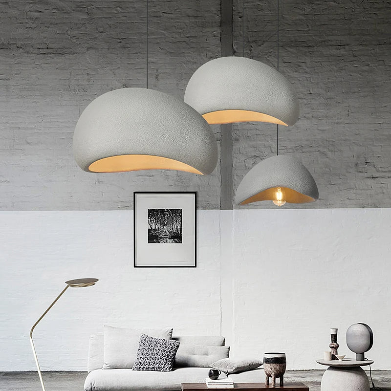 Lampe de plafond minimaliste de style japandi