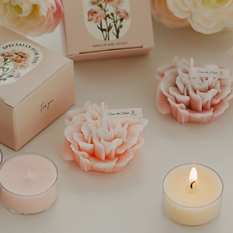 Candela profumata artistica a fiore di chiodi di garofano regalo per la Festa della Mamma