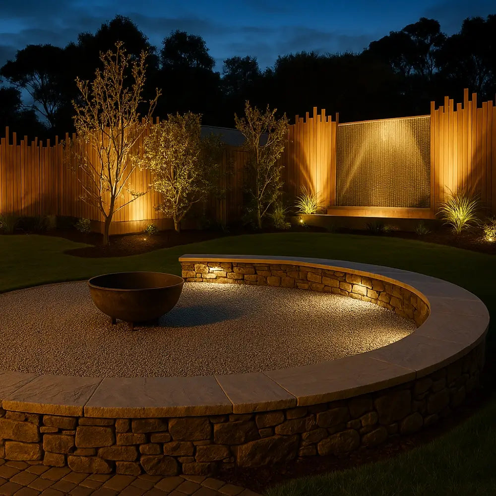 Versatile solar-powered garden spotlight with 9 static and dynamic colors