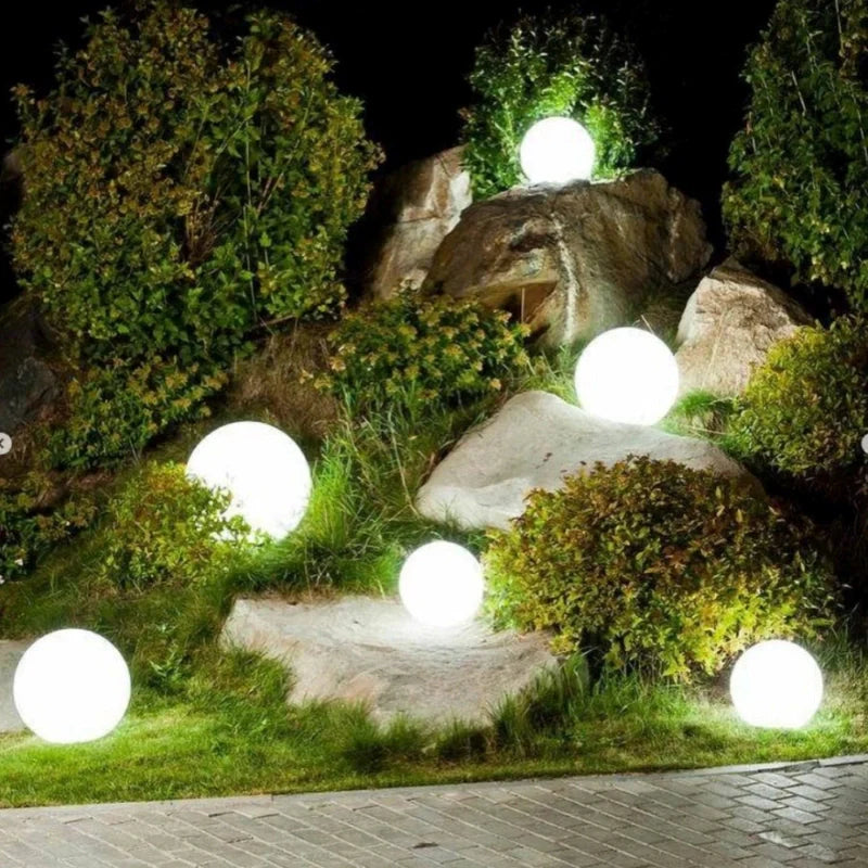 Zewnętrzne oświetlenie kuliste LED elegancka lampa zewnętrzna