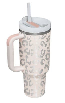 40 Oz Stainless Steel Insulated Tumbler with Handle Lid and Straw for Travel - Image 13