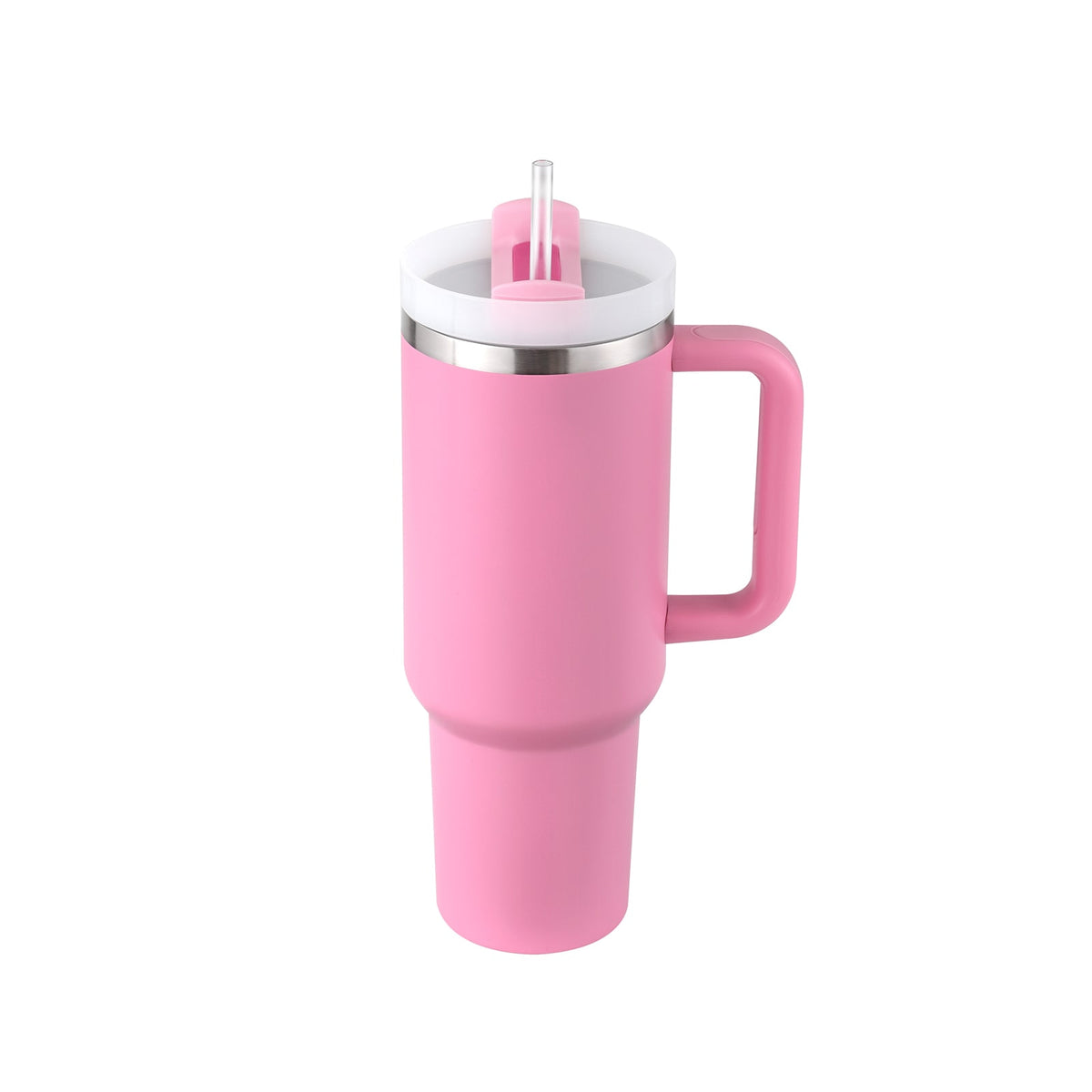 40 Oz Stainless Steel Insulated Tumbler with Handle Lid and Straw for Travel - Image 5