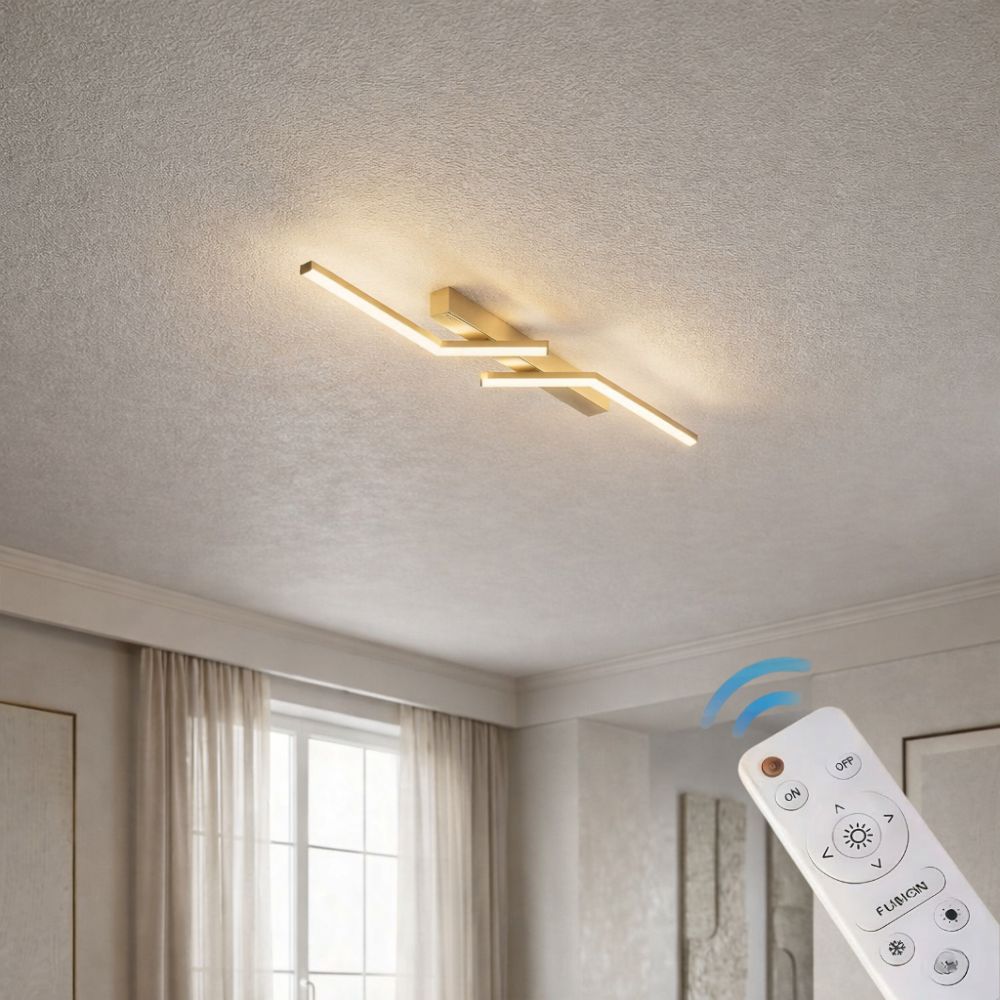 Modern, slim LED ceiling fixture – linear lighting fixture