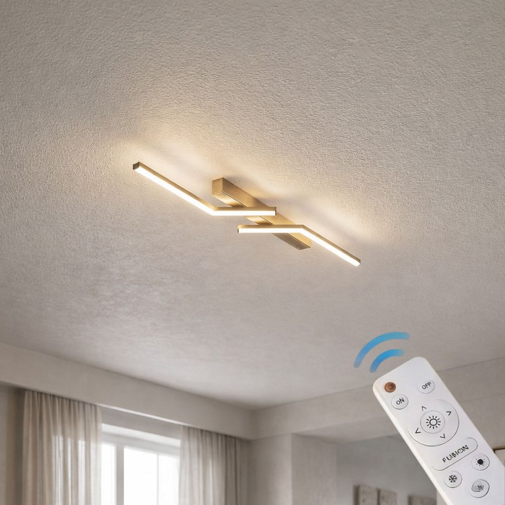 Modern, slim LED ceiling fixture – linear lighting fixture