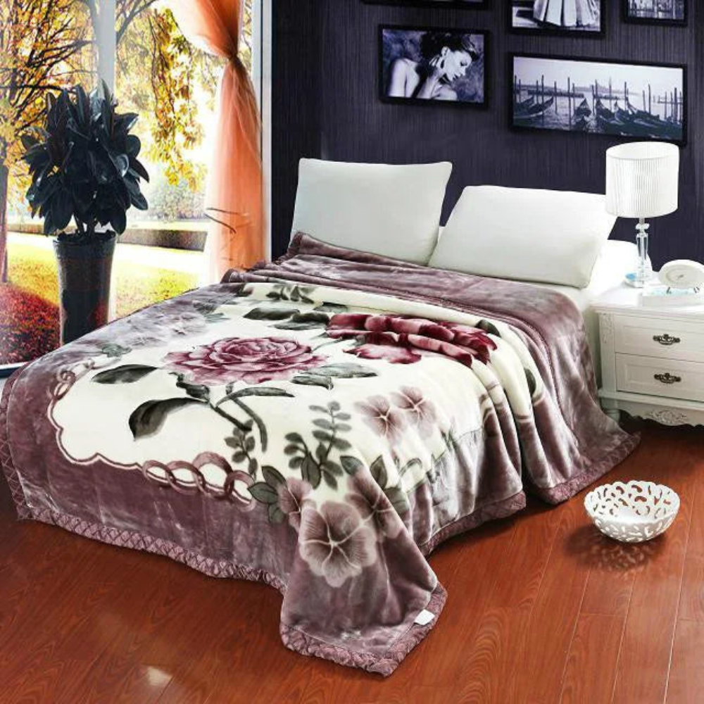 Piumone accogliente a doppio strato coperta soffice per l’inverno