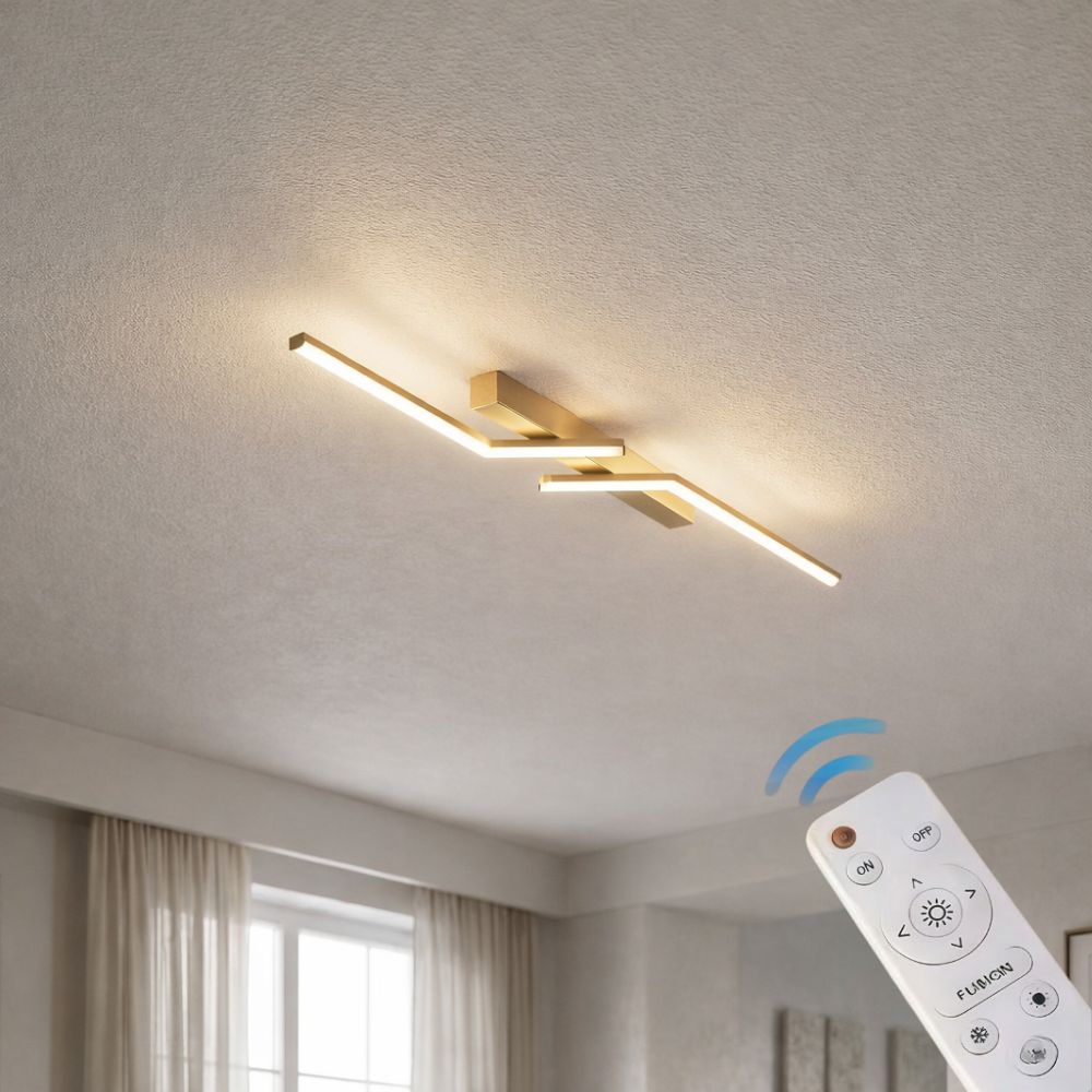 Modern, slim LED ceiling fixture – linear lighting fixture
