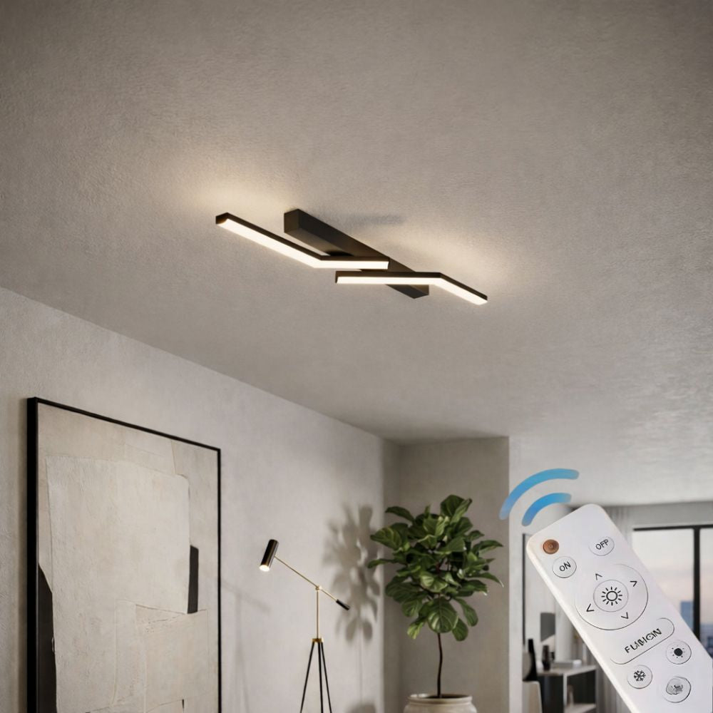 Modern, slim LED ceiling fixture – linear lighting fixture