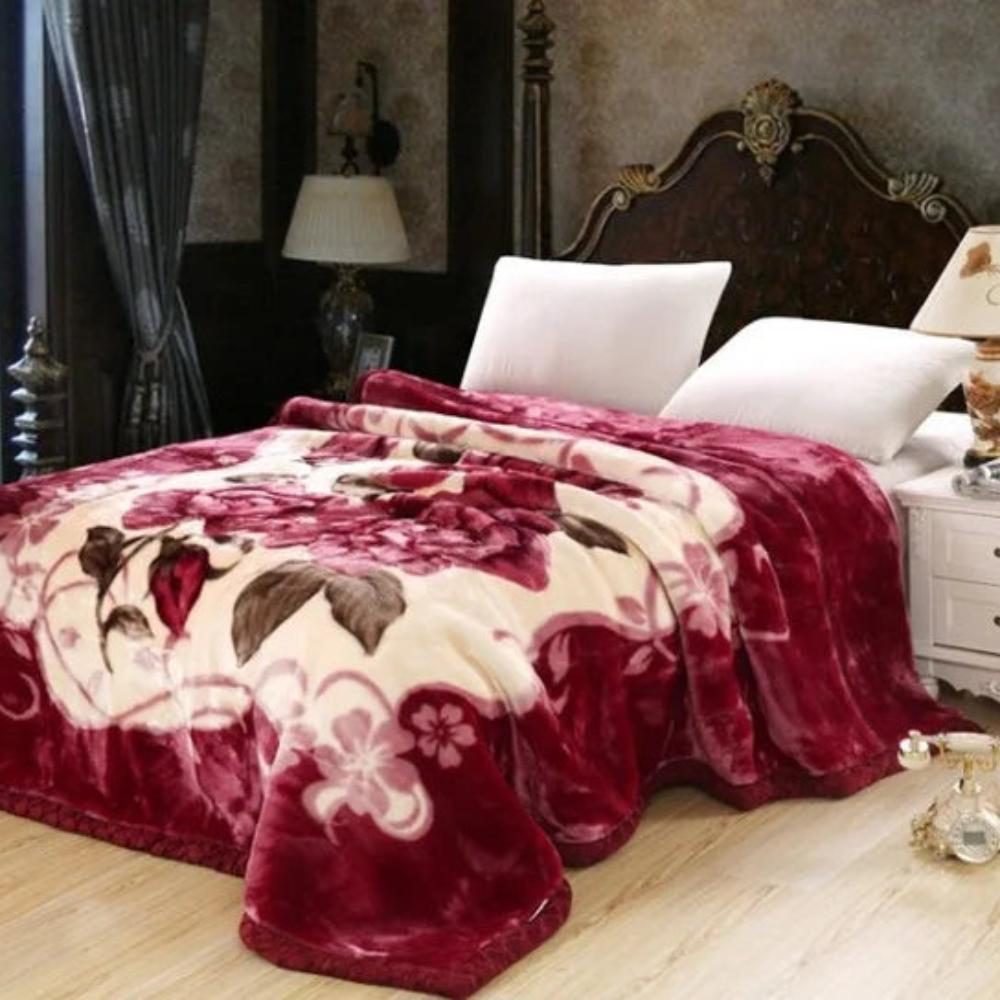 Piumone accogliente a doppio strato coperta soffice per l’inverno