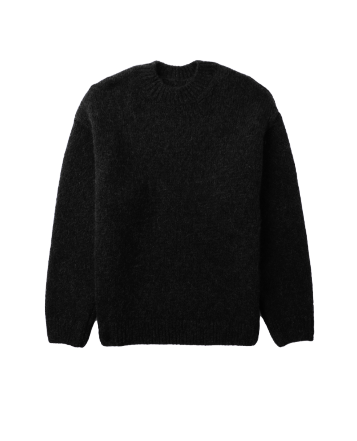 Maglione da uomo in maglia testurizzata manica lunga taglio aderente