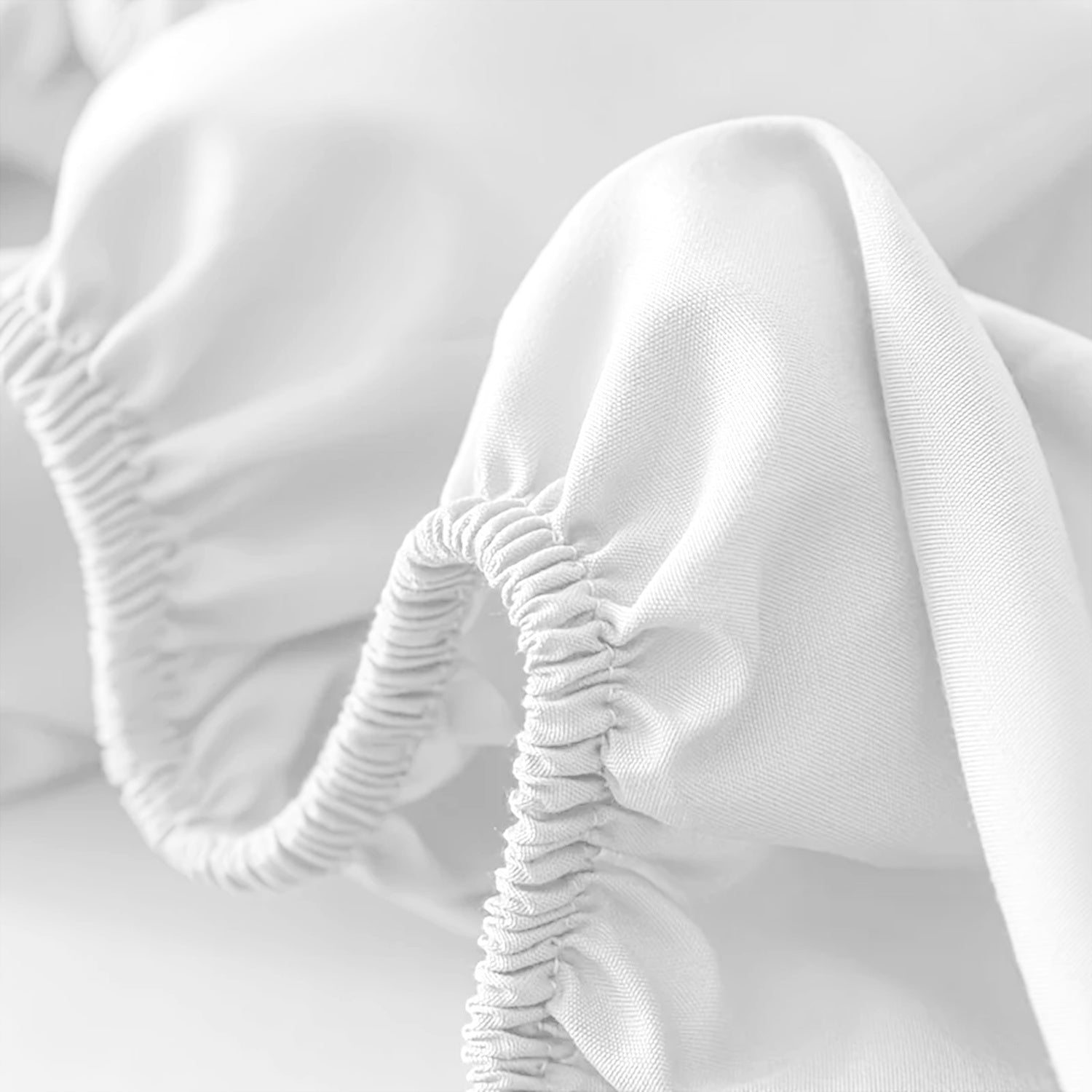 Fitted Sheet with Deep Corners Soft Wrinkle-Resistant