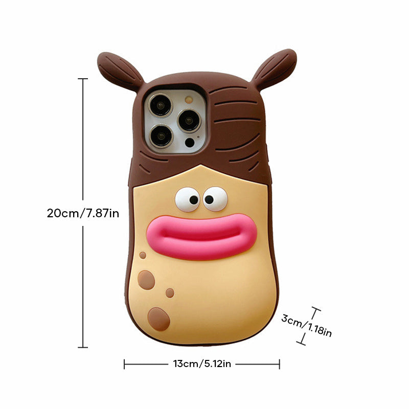 Stilvolle Handyhülle mit lustigem 3D-Cartoon-Motiv