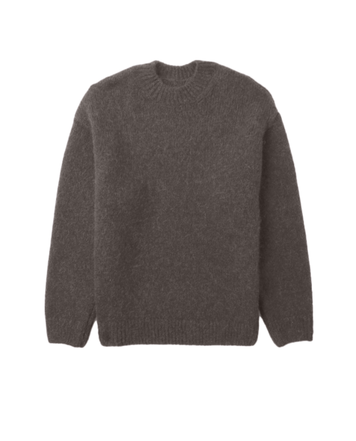 Maglione da uomo in maglia testurizzata manica lunga taglio aderente
