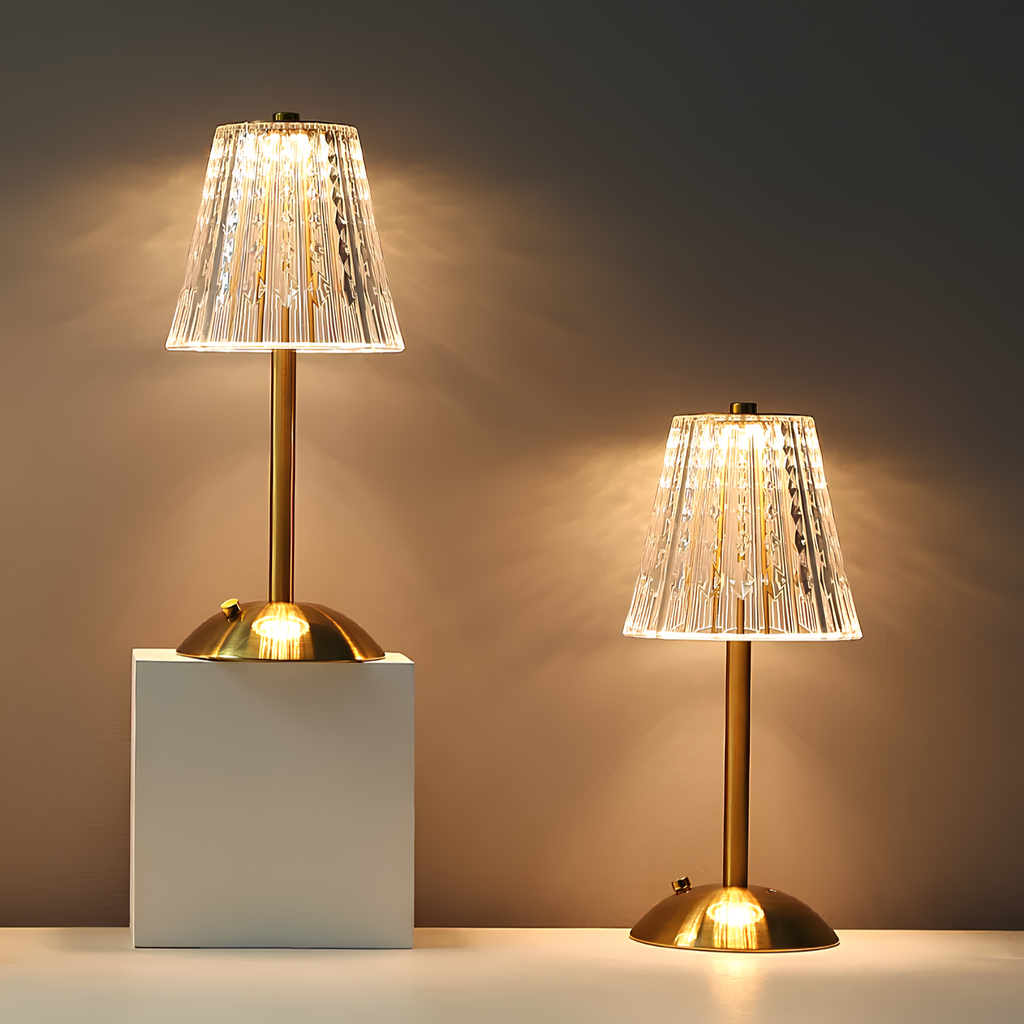 Lampada elegante LED in cristallo con touch e regolazione della luminosità