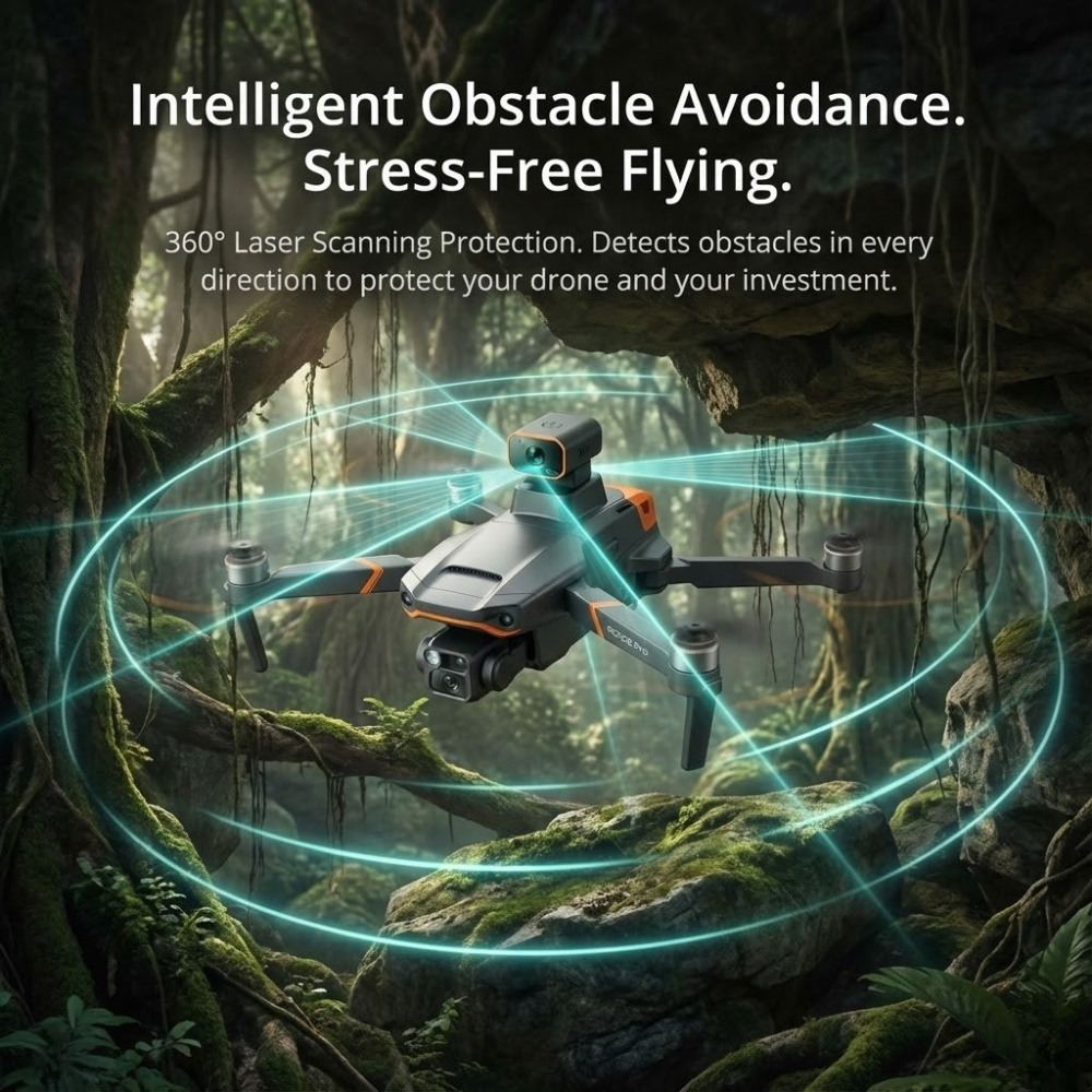 Profesjonalny zaawansowany dron GPS z podwójną kamerą 8K