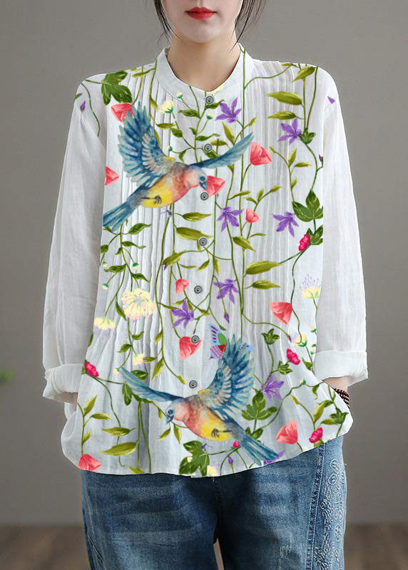 Top casual blanco para mujer, blusa tipo túnica de corte holgado
