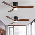Lampa sufitowa w stylu nordyckim z wentylatorem Lampa sufitowa LED z pilotem