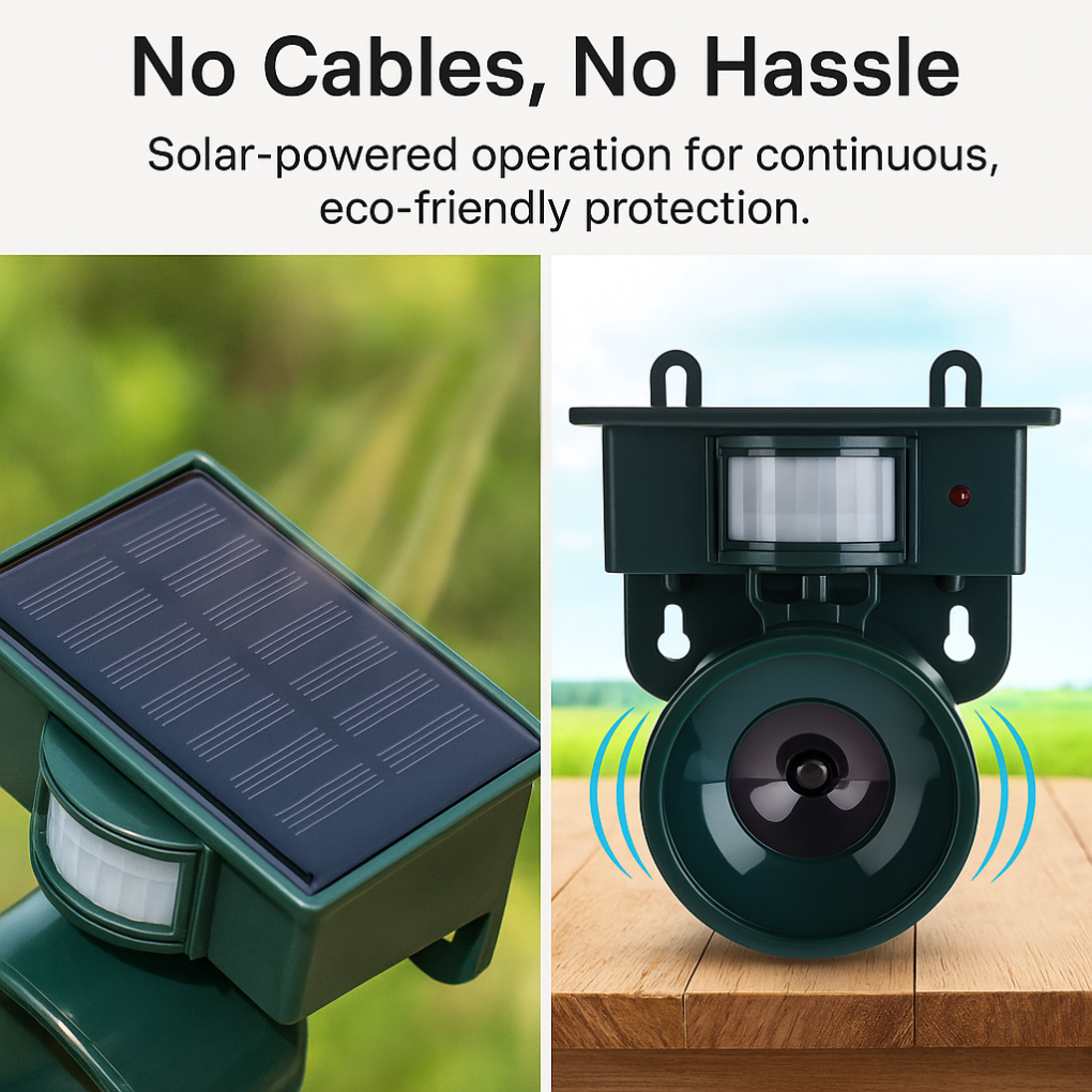 Inteligentny Odstraszacz Ptaków z Czujnikiem Ruchu