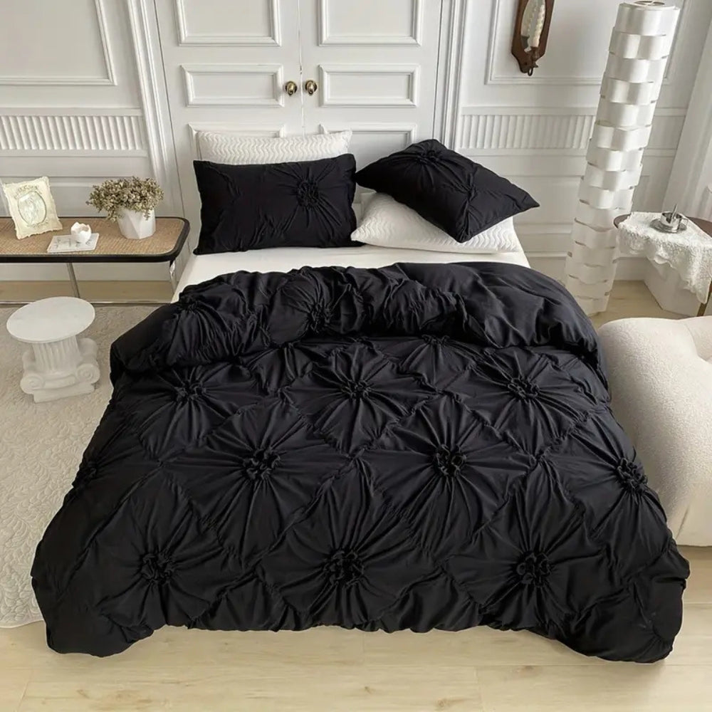 Couette à volants adorable avec motif délicat