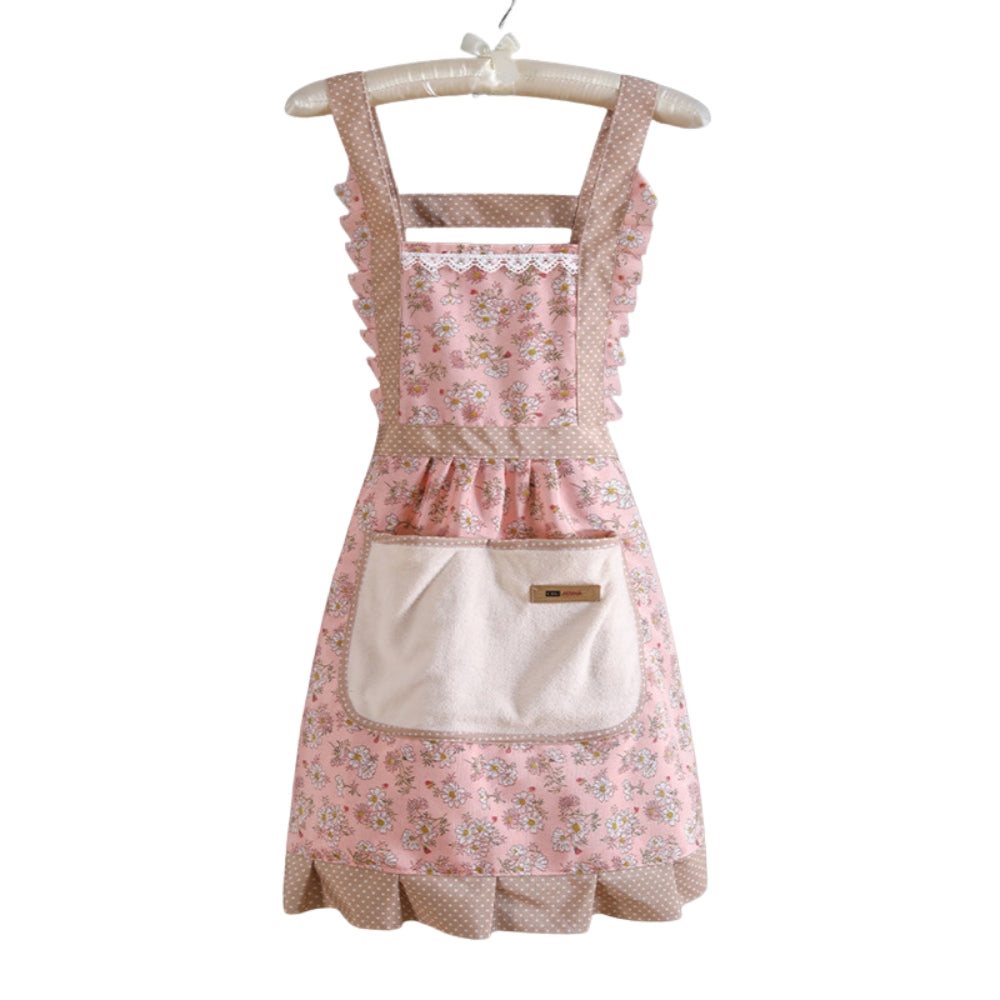 Modern floral everyday use kitchen apron