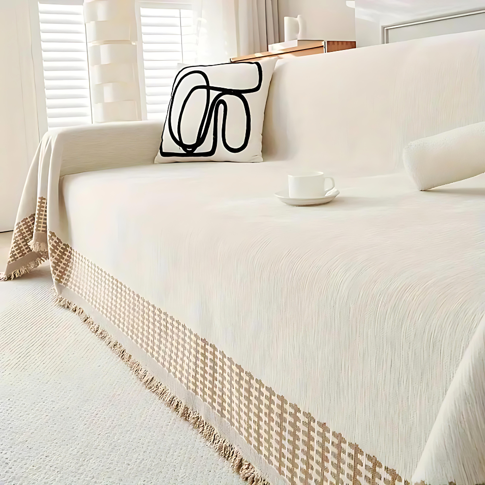 Housse de canapé élégante résistante aux taches en microfibre pour usage domestique